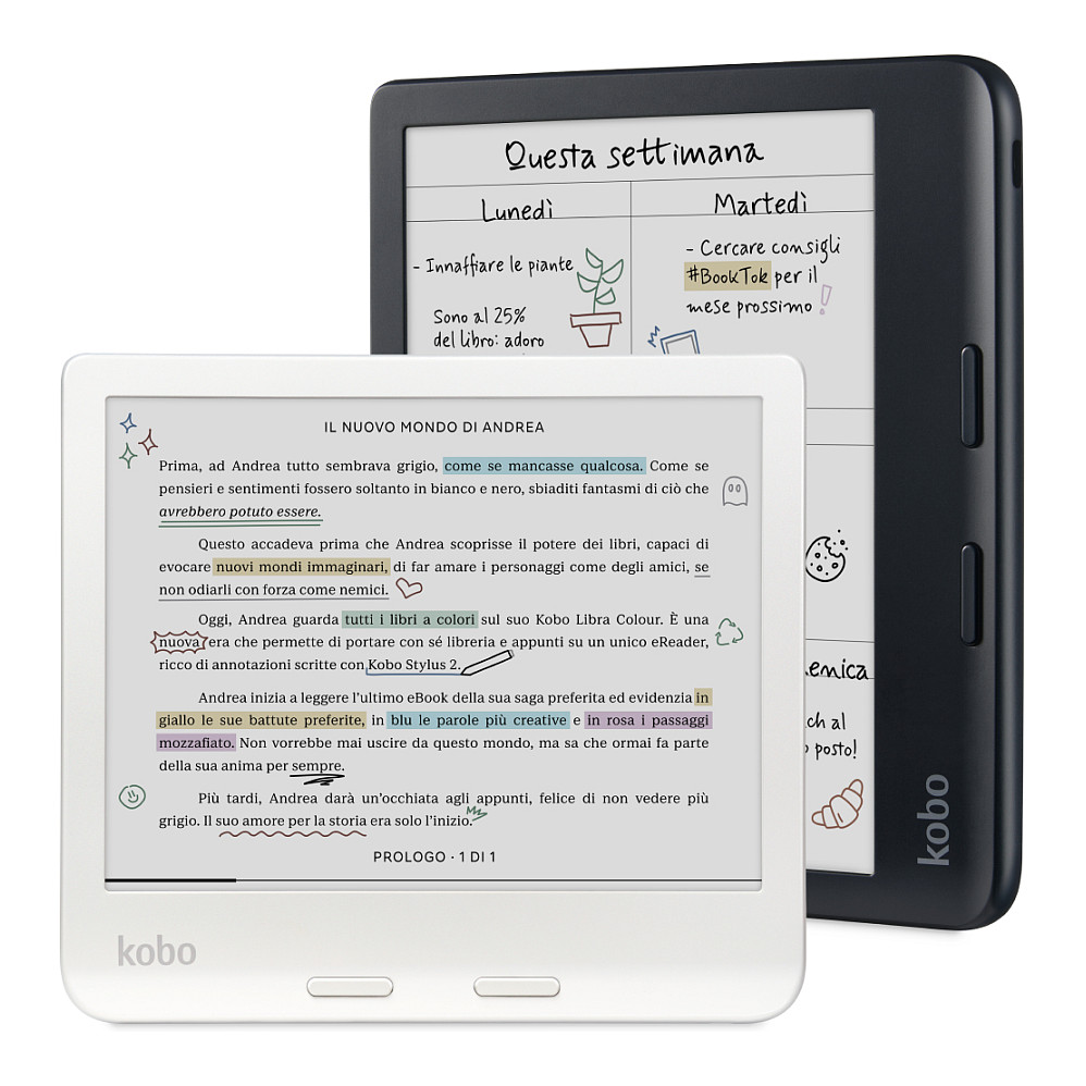E-book čitač & Notes KOBO Rakuten Libra Colour (7" Touch, E Ink Kaleido, 32GB, WiFi, crni)-6