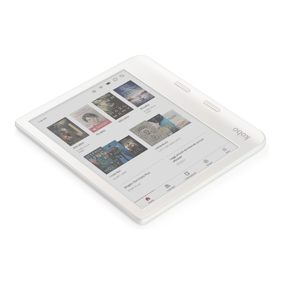 E-book čitač & Notes KOBO Rakuten Libra Colour (7" Touch, E Ink Kaleido, 32GB, WiFi, Bluetooth, bijeli)-3