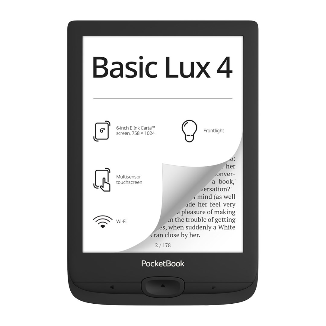 E-book čitač POCKETBOOK 618 Basic Lux 4 (6", Touch, E Ink Carta, 8GB, WiFi, crni)-0