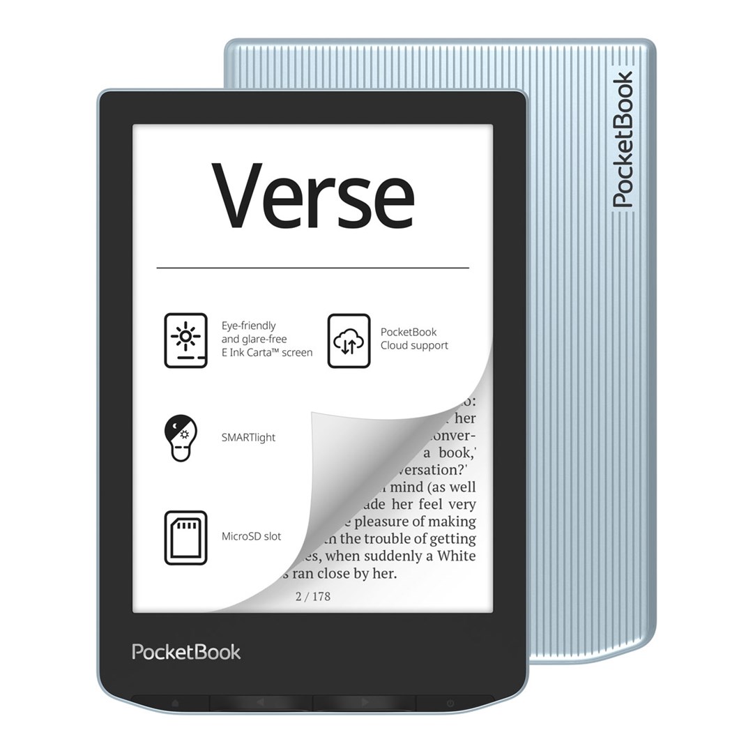 E-book čitač POCKETBOOK Verse (629) (6" Touch, E Ink Carta, 8GB, plavi)-4