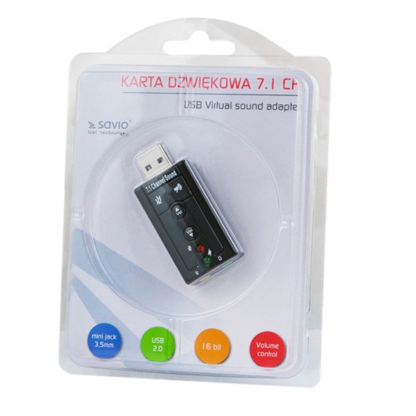 Zvučna kartica Savio AK-01 (7.1 kanala, USB)-1