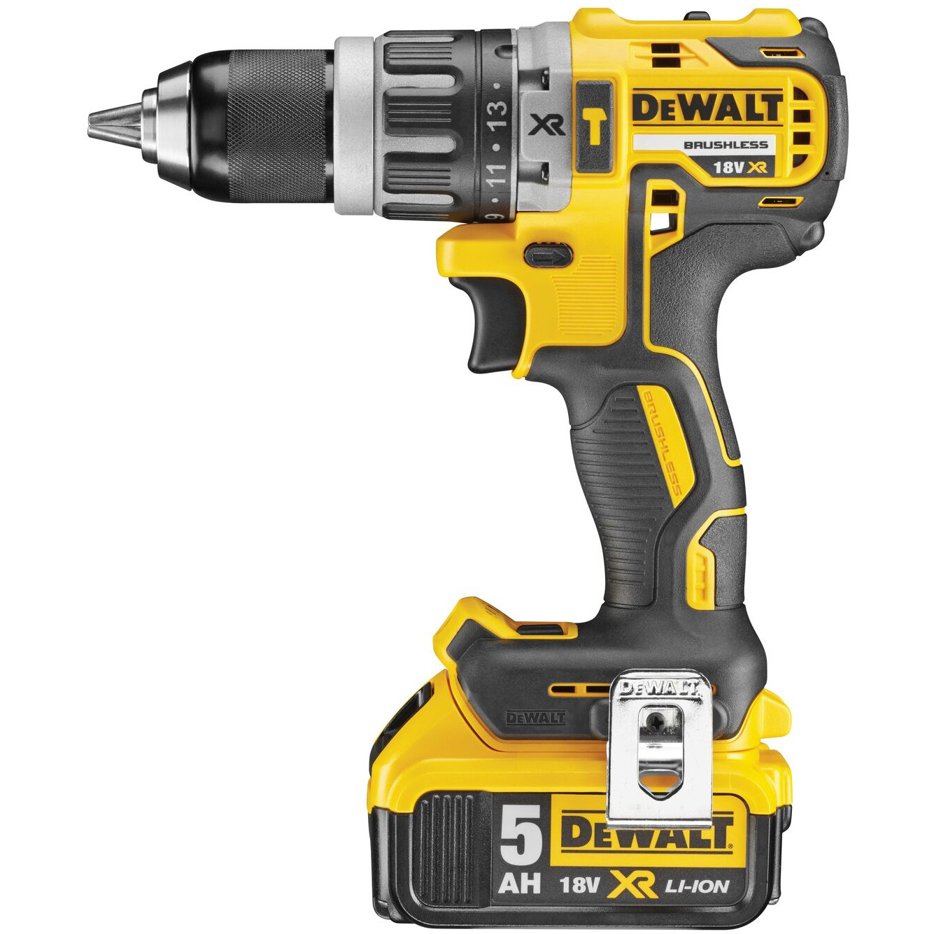 Bušilica DEWALT DCD796P2-QW (bez ključa, 1.8 kg) crna, žuta
