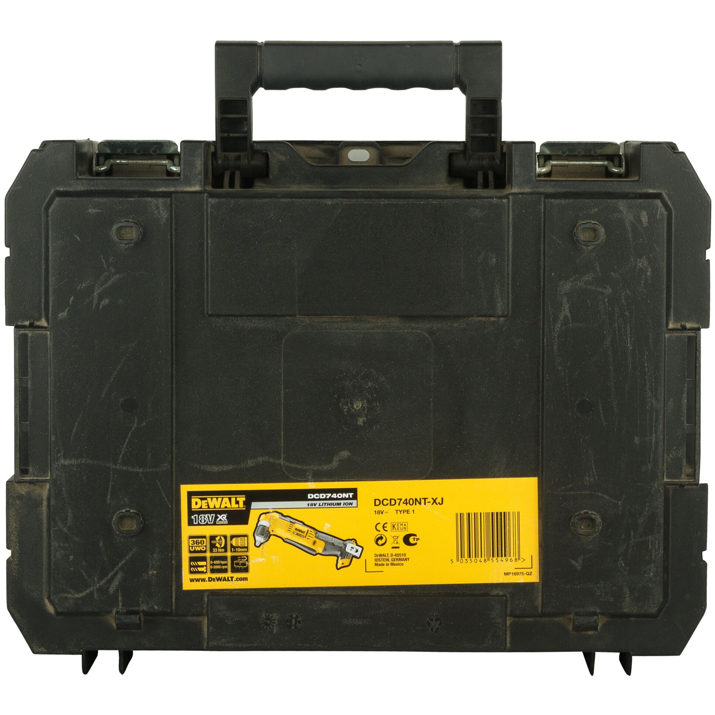Bušilica DEWALT DCD740NT-XJ (2000 RPM, 1.3 kg, Crna, Žuta)-7