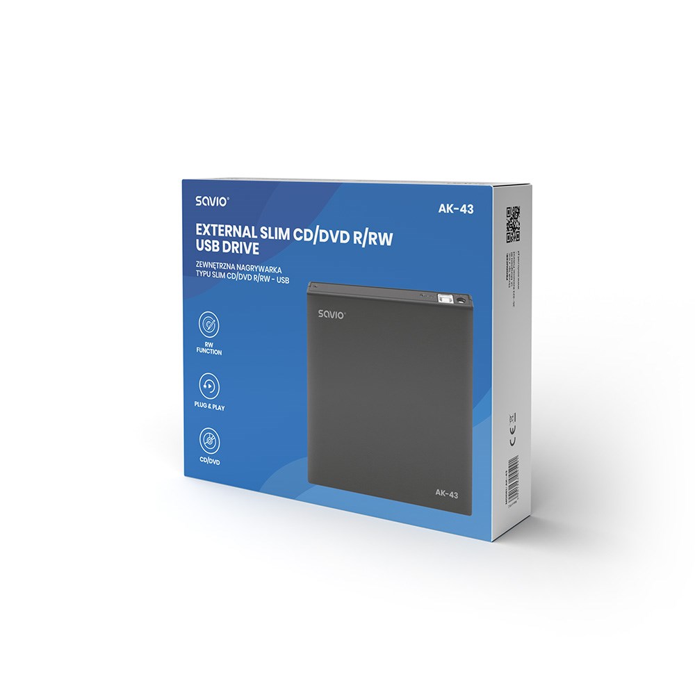 DVD rekorder SAVIO AK-43 Slim externi-2