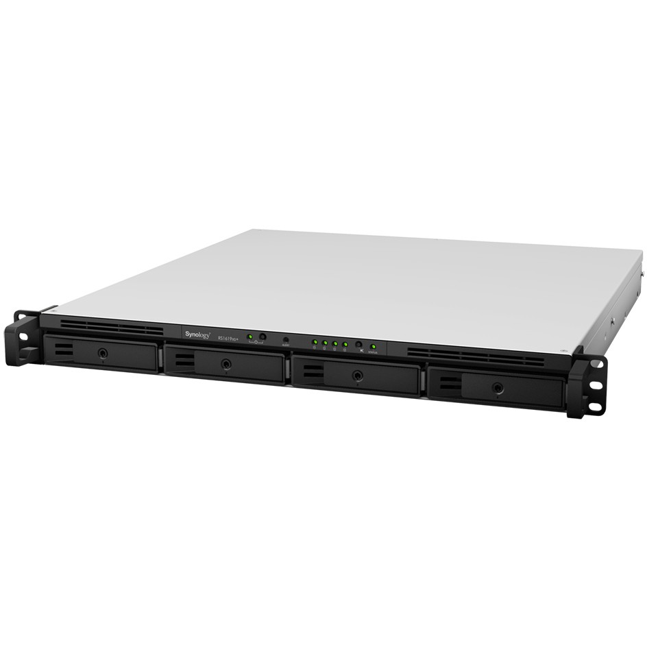 NAS SYNOLOGY RS1619xs+ 1U RACK 4x (3.5" SATA HDD/2.5" SATA HDD) Intel Xeon D-1527 8 GB DDR4 ECC UDIMM (max. 64GB)-1