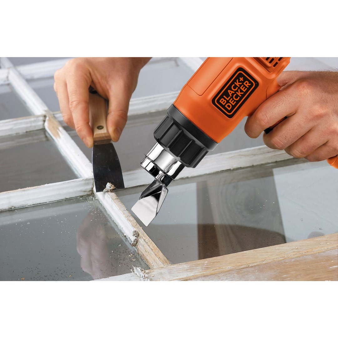 Pištolj za vrući zrak BLACK AND DECKER KX1650-QS (740 l/min, 600 °C, 1750 W) crno/narančasti-2
