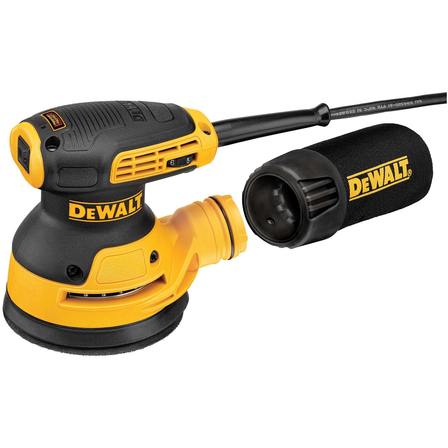 Prijenosna brusilica DeWALT DWE6423-QS (orbitalna, 12000 OPM, 280 W) crna, žuta-12