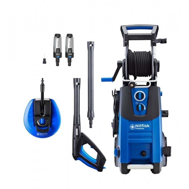 Visokotlačni perač Nilfisk Premium 190-12 Power EU (uspravan, električni, 650 L/h plavi i crni)-0