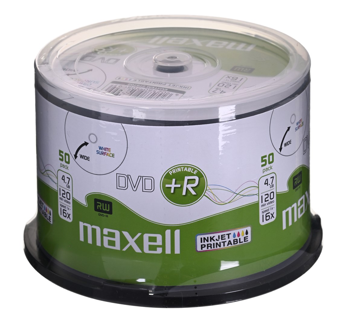 DVD+R diskovi MAXELL DVD+R 4.7GB 50pcs (kapacitet 4.7GB, pakiranje od 50 komada, brzina pisanja 16x)-0