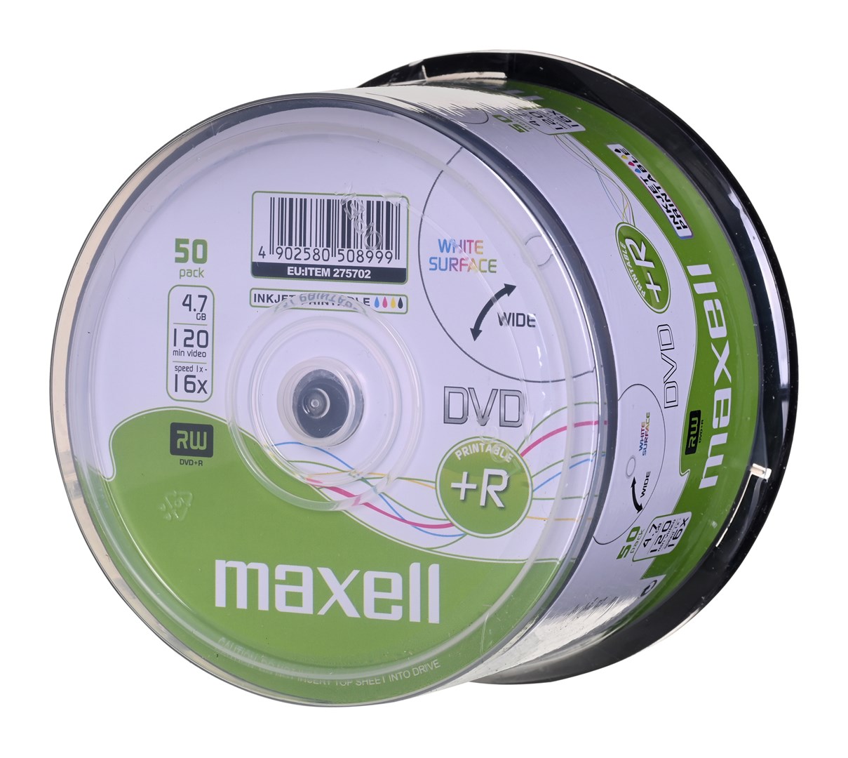 DVD+R diskovi MAXELL DVD+R 4.7GB 50pcs (kapacitet 4.7GB, pakiranje od 50 komada, brzina pisanja 16x)-1