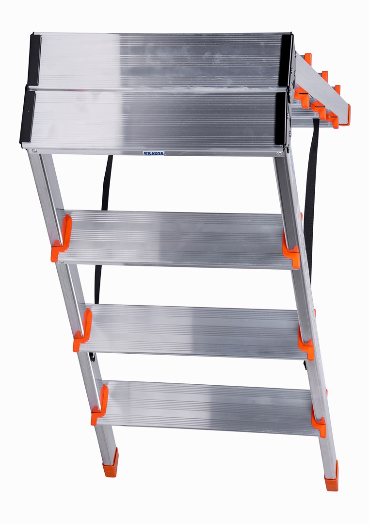 Dvostrane ljestve Krause Dopplo srebrne-2