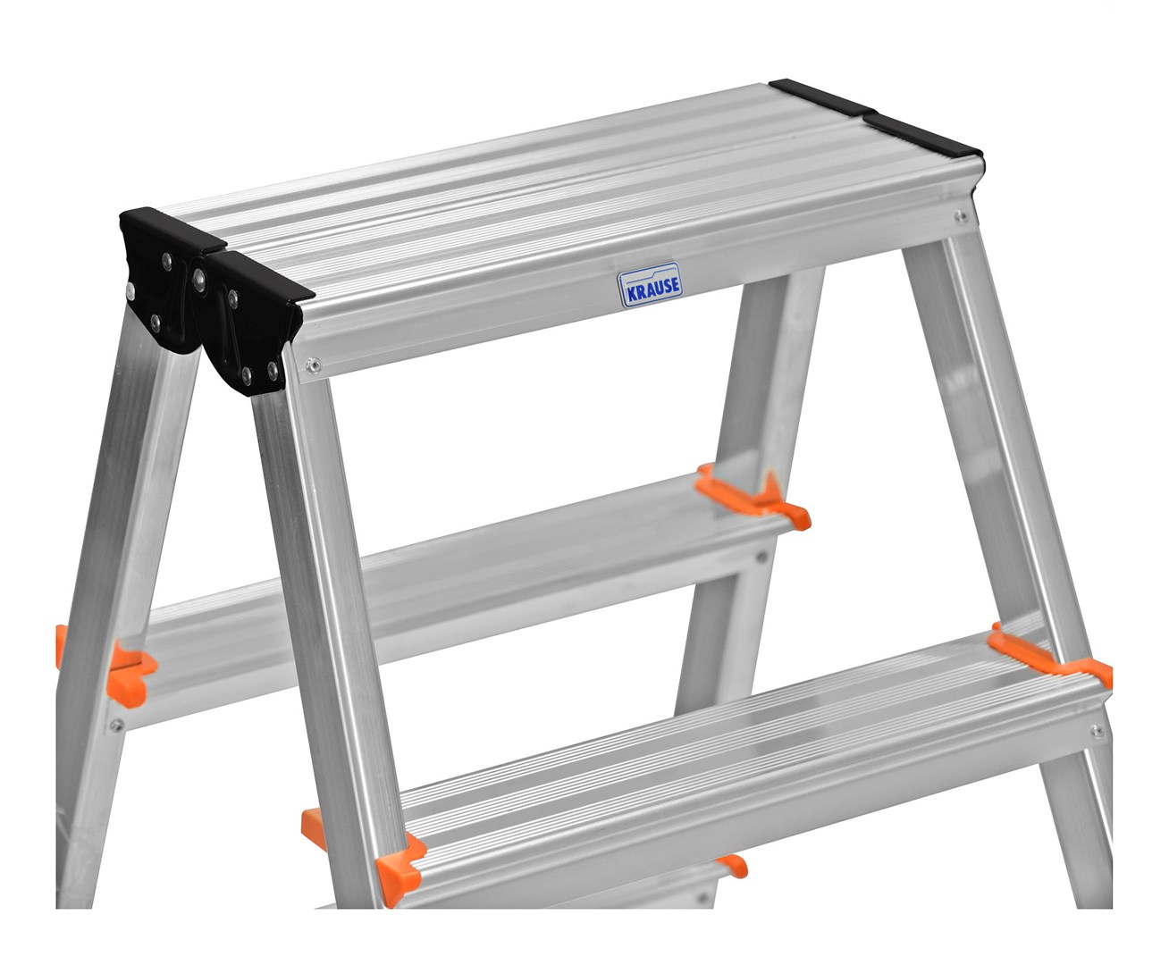Dvostrane ljestve Krause Dopplo srebrne-2