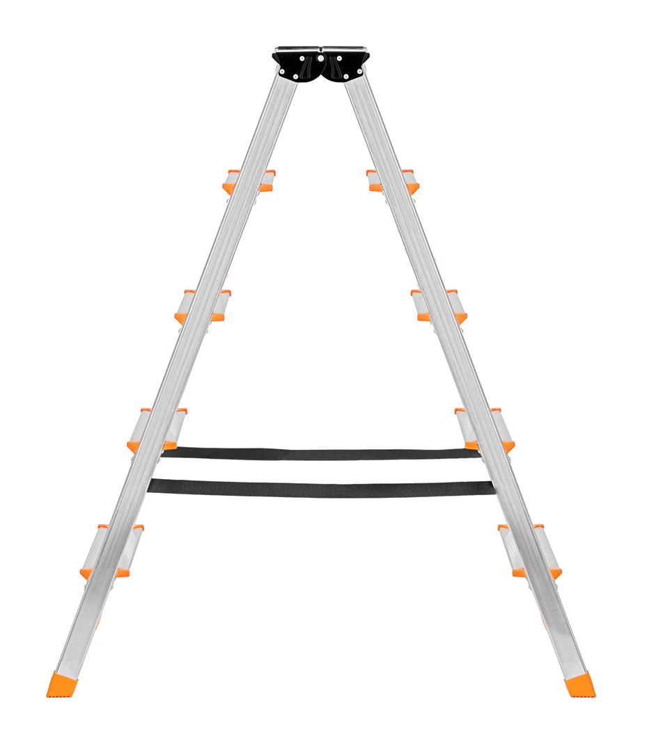 Dvostrane ljestve Krause Dopplo srebrne-1