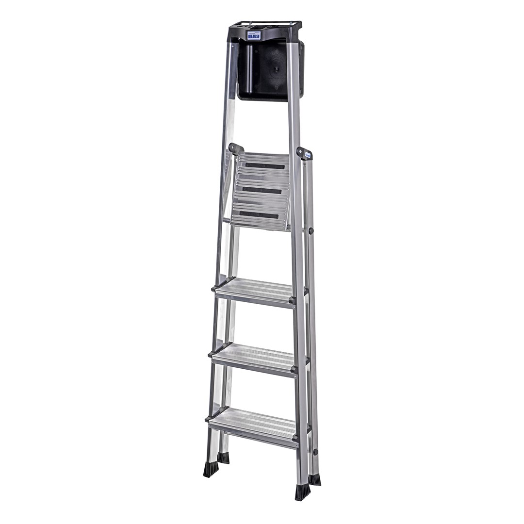 Sklopive ljestve KRAUSE Secury srebrne-21