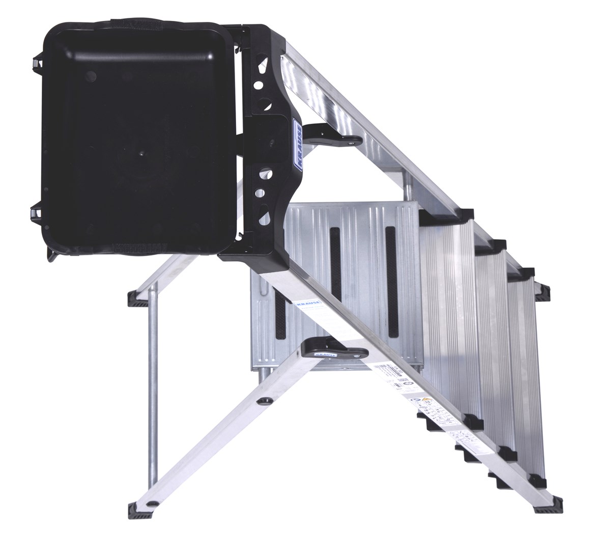 Sklopive ljestve KRAUSE Secury srebrne-4
