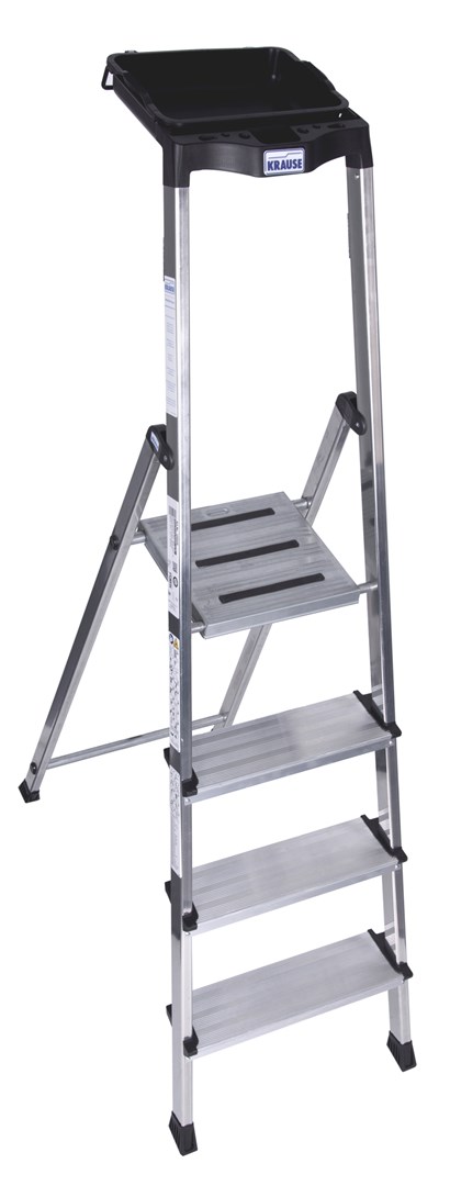 Sklopive ljestve KRAUSE Secury srebrne-5