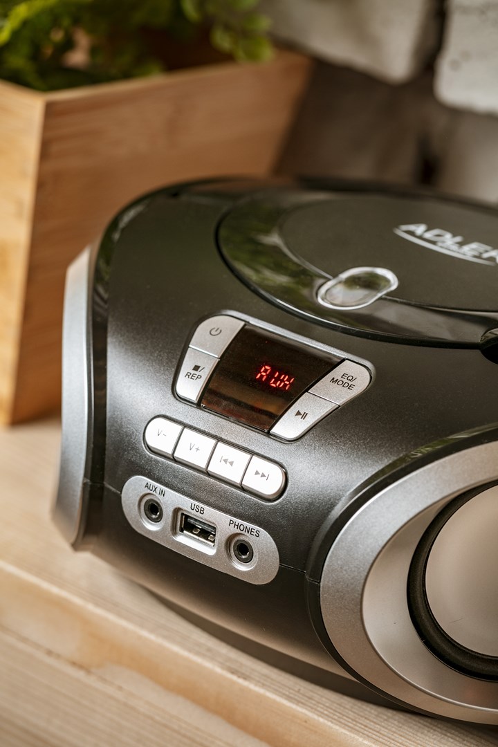 Prijenosni CD player ADLER AD 1181 srebrno-crni-2