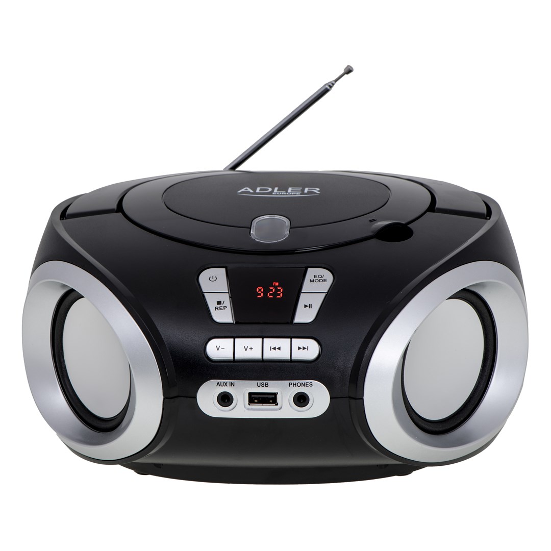 Prijenosni CD player ADLER AD 1181 srebrno-crni-1