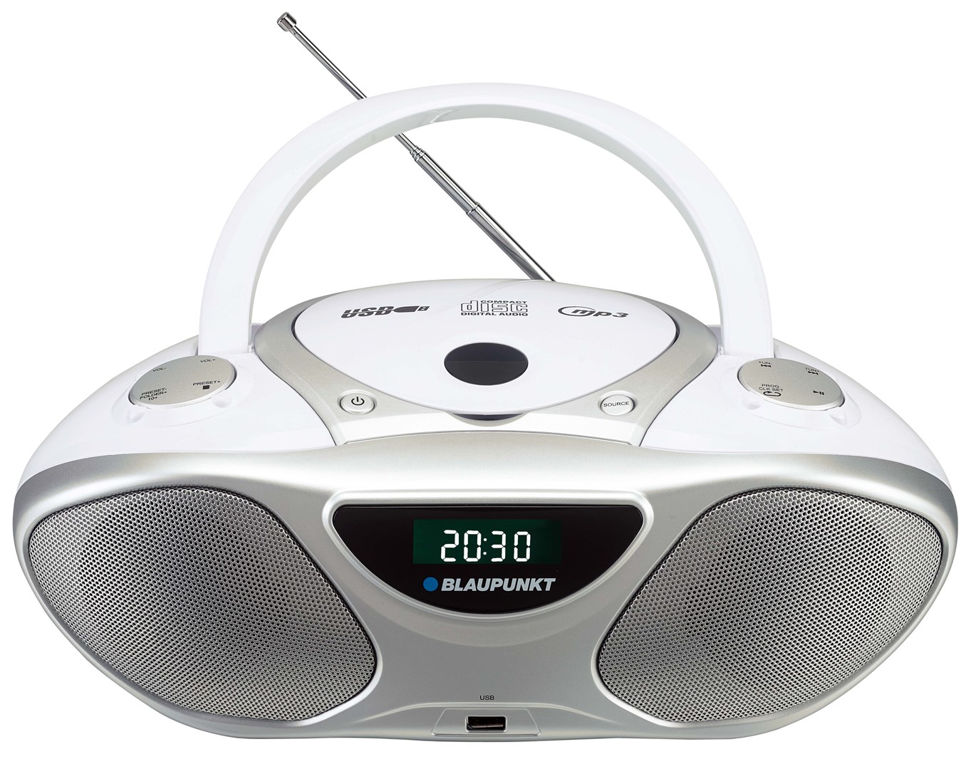 CD player BLAUPUNKT BB14WH (s CD snimačem srebrno-bijeli)