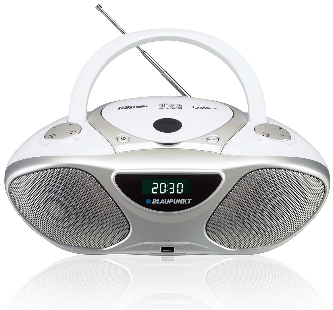 CD player BLAUPUNKT BB14WH (s CD snimačem srebrno-bijeli)-1