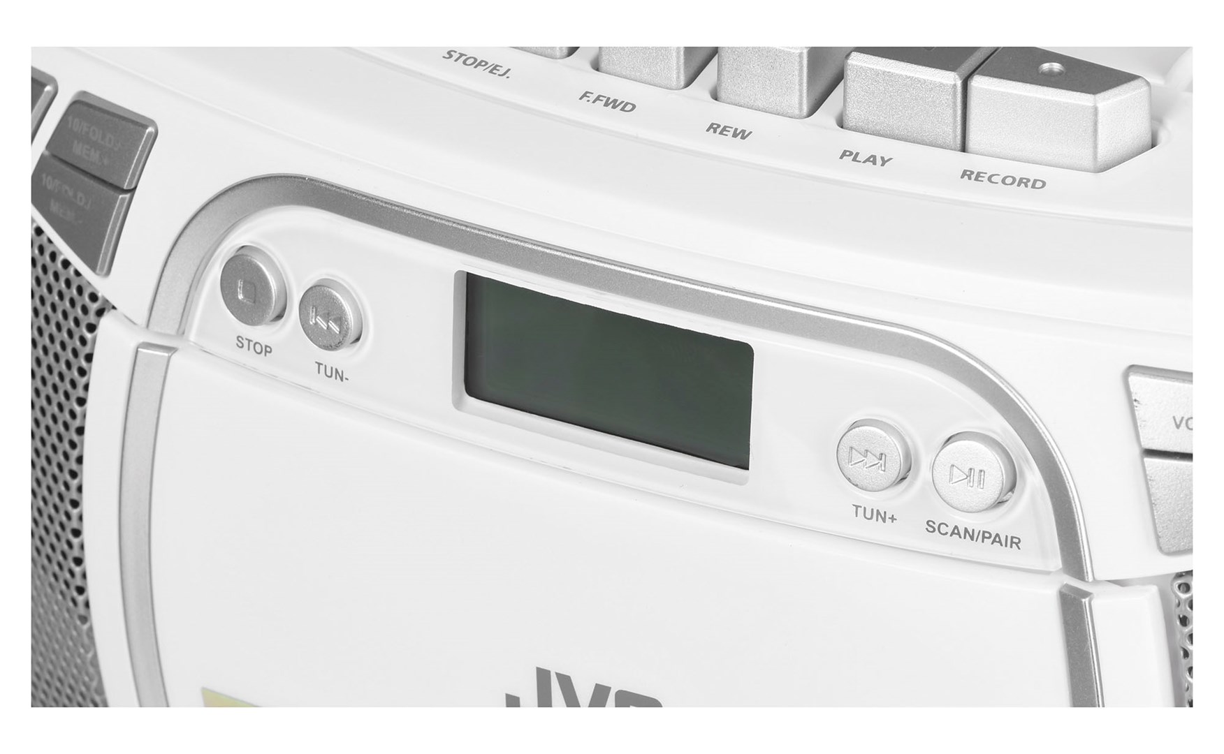 Prijenosni radio JVC RC-E451W (CD, kazetofon, Bluetooth, USB, FM, bijela boja)-4