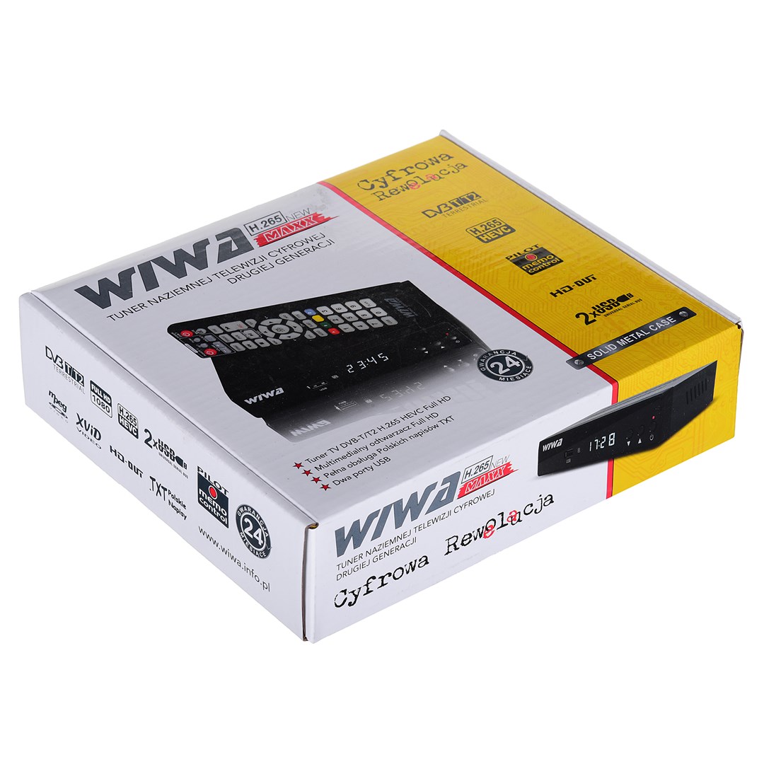 Tuner TV WIWA H.265 2790Z (DVB-T, HEVC/H.265, MPEG-4 AVC/H.264)-1