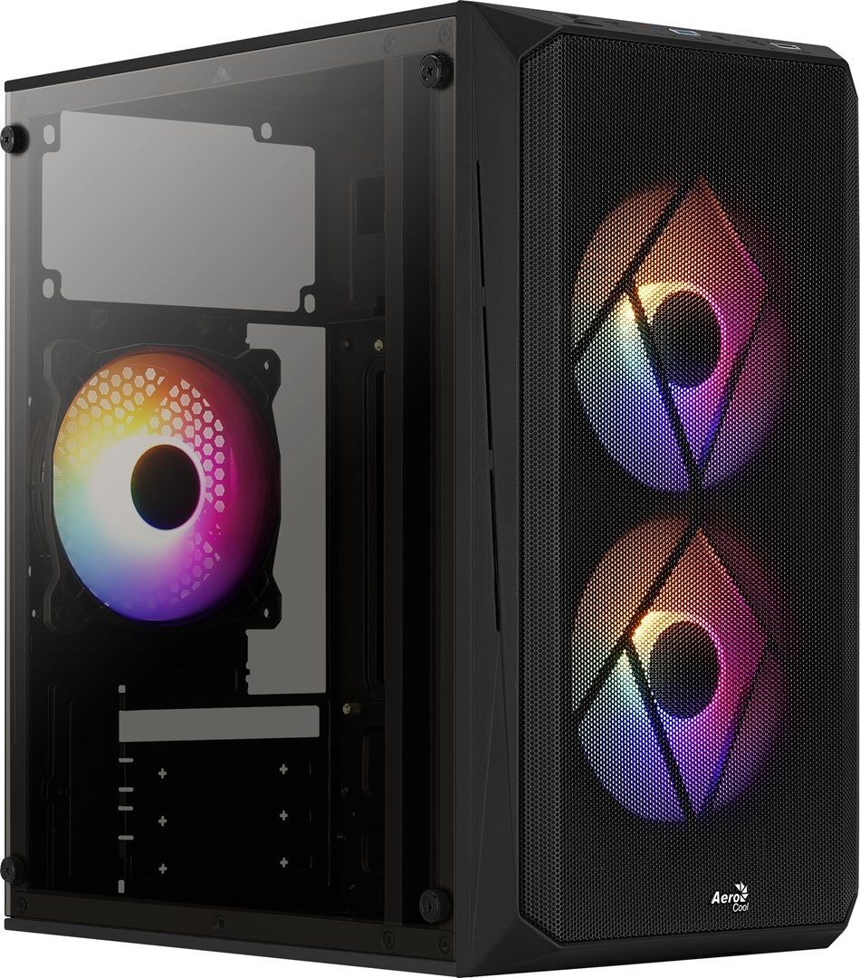 Kućište za računalo Aerocool CS107V2 (mini tower) crno-0
