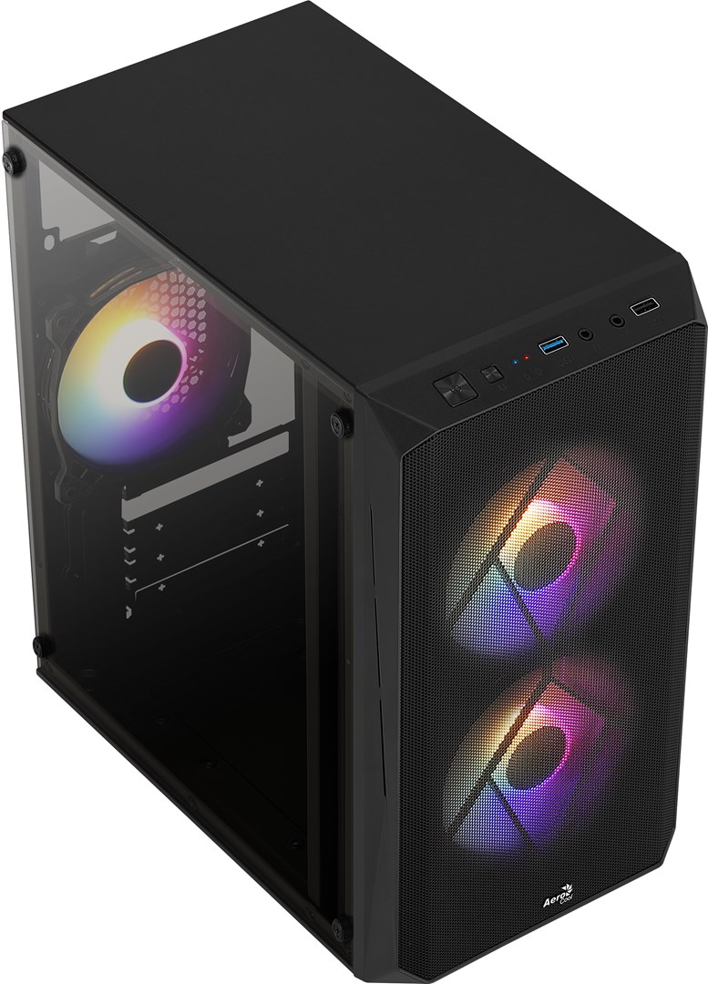 Kućište za računalo Aerocool CS107V2 (mini tower) crno-4