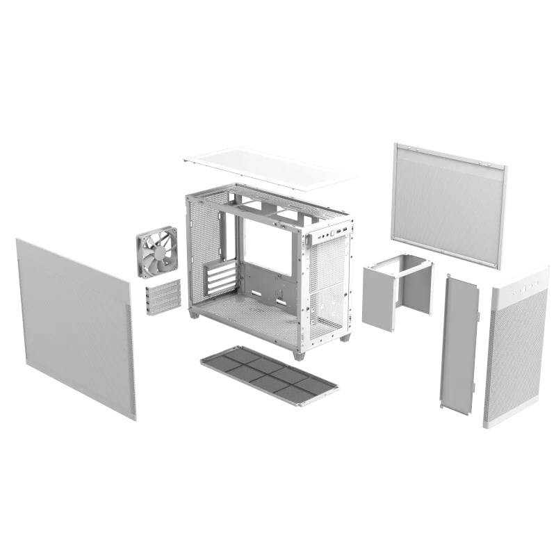 Kućište ASUS AP201 PRIME CASE TG WHITE (Mini Tower) bijelo-1