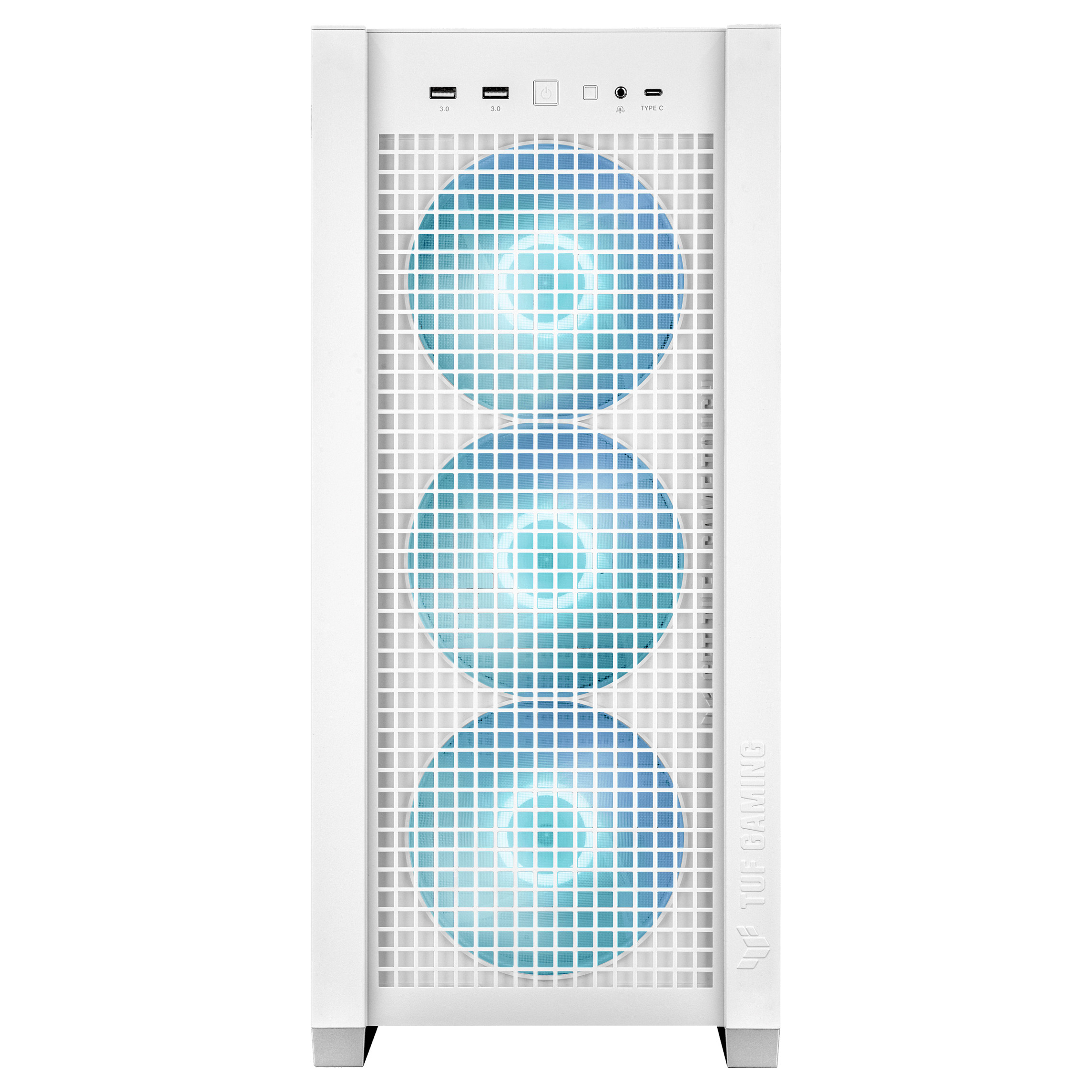 Kućište ASUS TUF GAMING GT302 TG ARGB WHITE (Midi Tower, ATX/mATX/Mini ITX/EATX, 2x 3,5/2,5'' unutarnji slot, 2x 2,5'' unutarnji slot, USB 3.2 Gen1/Gen2)-0