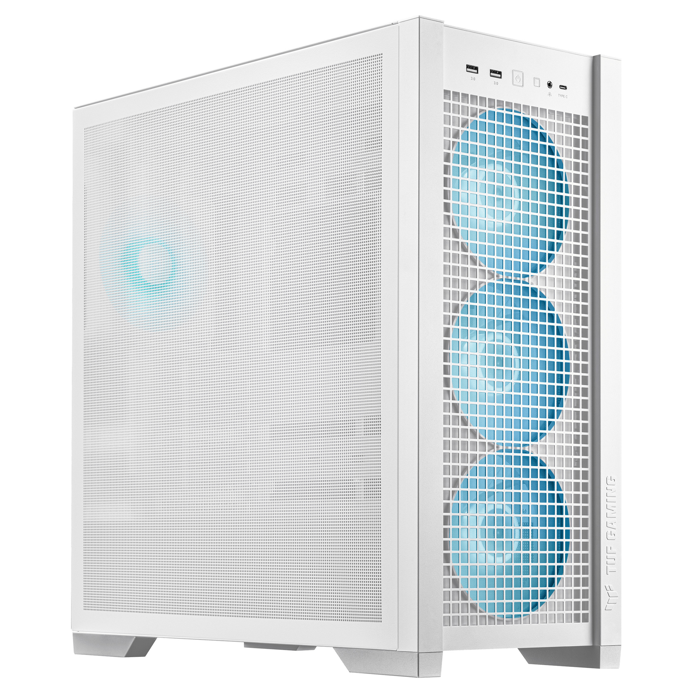 Kućište ASUS TUF GAMING GT302 TG ARGB WHITE (Midi Tower, ATX/mATX/Mini ITX/EATX, 2x 3,5/2,5'' unutarnji slot, 2x 2,5'' unutarnji slot, USB 3.2 Gen1/Gen2)-5