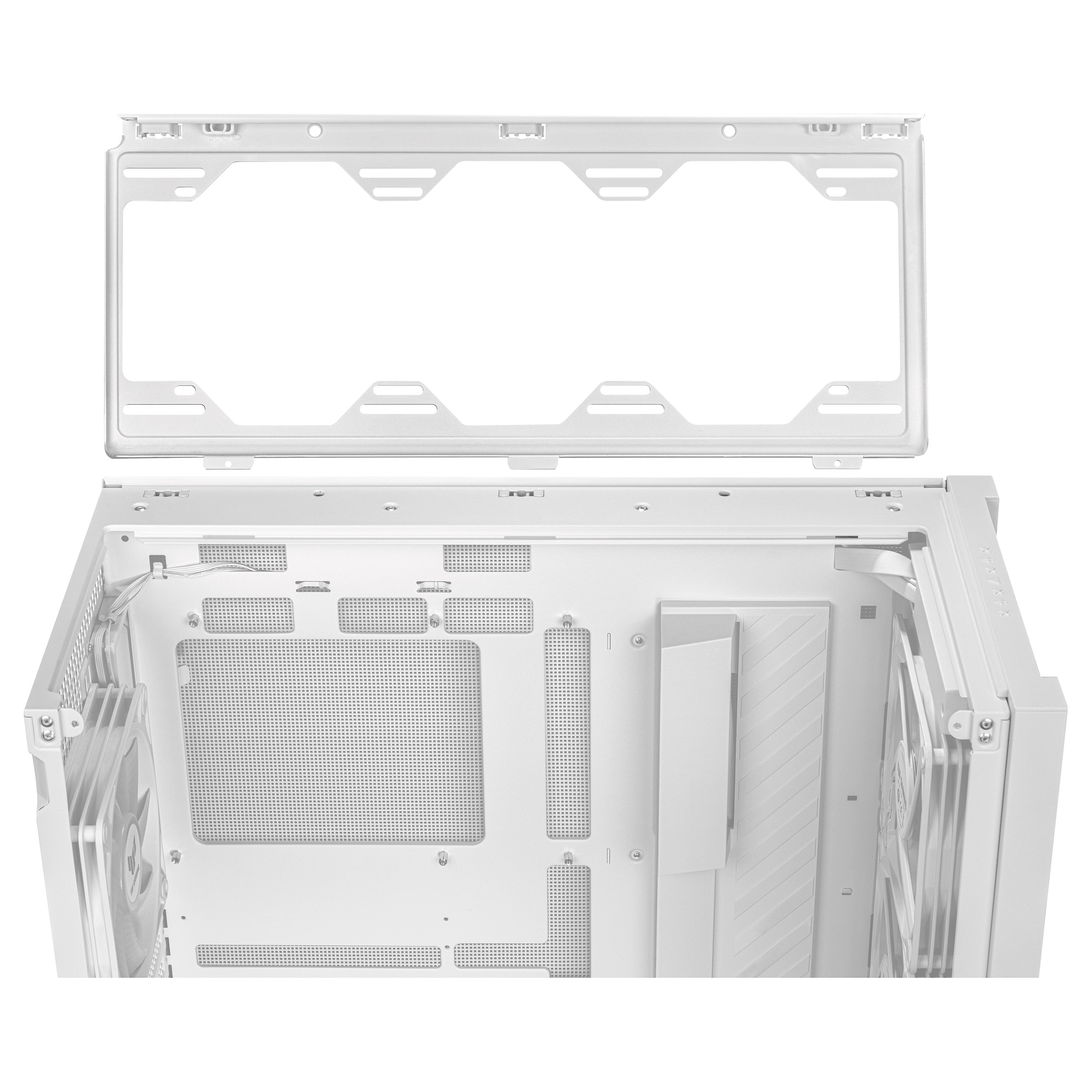 Kućište ASUS TUF GAMING GT302 TG ARGB WHITE (Midi Tower, ATX/mATX/Mini ITX/EATX, 2x 3,5/2,5'' unutarnji slot, 2x 2,5'' unutarnji slot, USB 3.2 Gen1/Gen2)-12