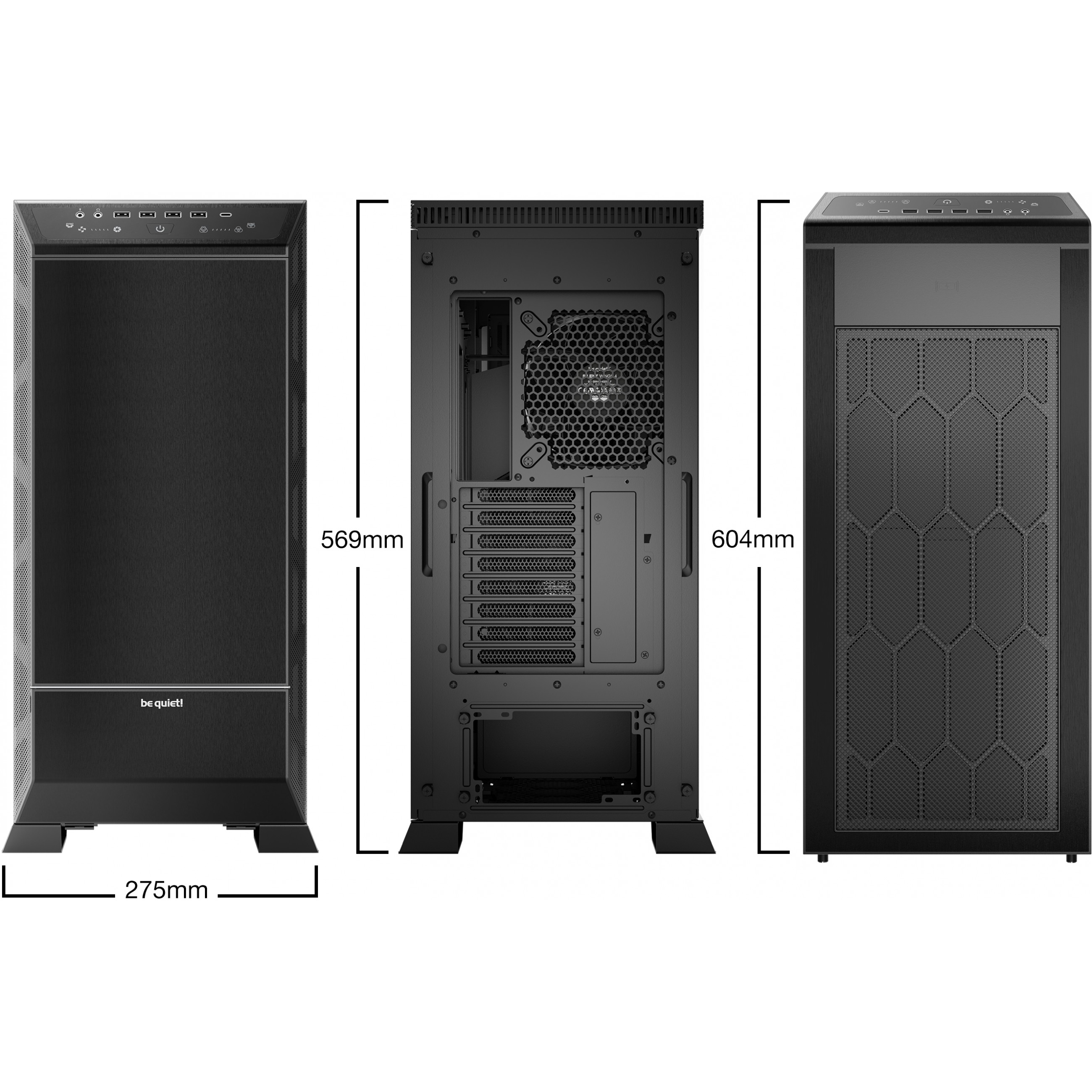 Kućište za računalo BE QUIET! DARK BASE PRO 901 (Crno, Full Tower)-1