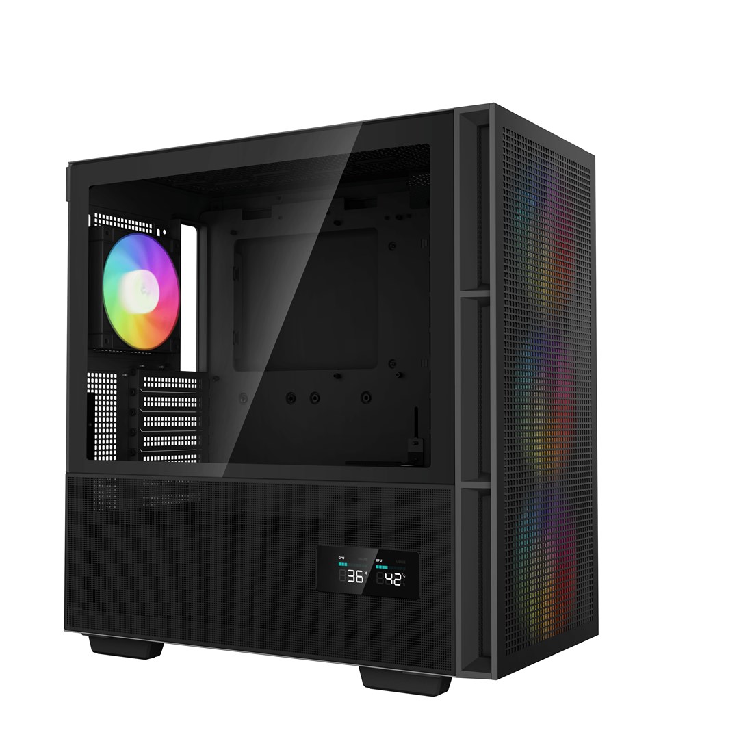 Kućište za računalo DEEPCOOL CH560 DIGITAL Midi Tower (crna, Midi Tower, ATX, EATX, micro ATX, Mini-ITX, 2x 3.5" bays, 3x 2.5" bays, 7x expansion slots, USB 3.2 Gen 1, USB 3.2 Gen 2, Combo headphone/mic port)-6