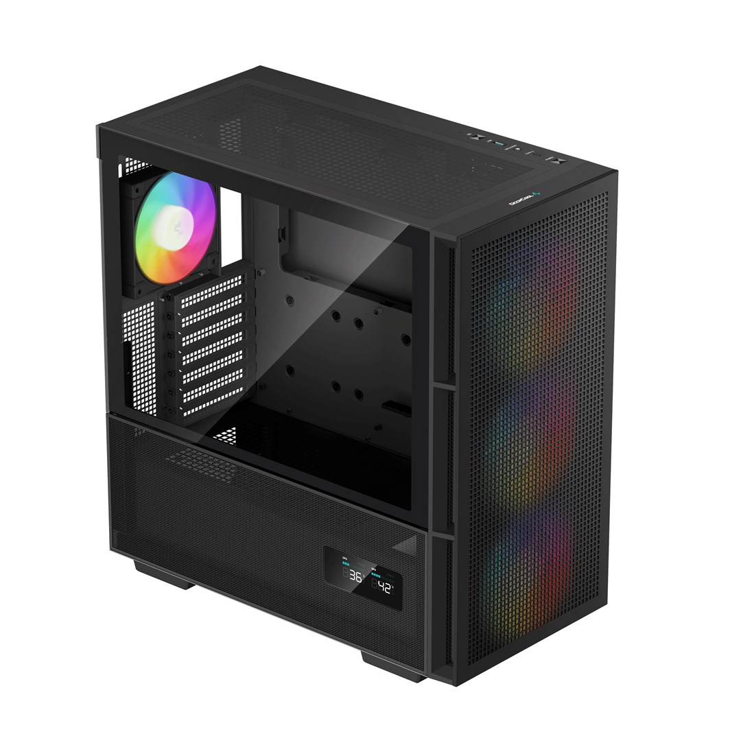 Kućište za računalo DEEPCOOL CH560 DIGITAL Midi Tower (crna, Midi Tower, ATX, EATX, micro ATX, Mini-ITX, 2x 3.5" bays, 3x 2.5" bays, 7x expansion slots, USB 3.2 Gen 1, USB 3.2 Gen 2, Combo headphone/mic port)-7
