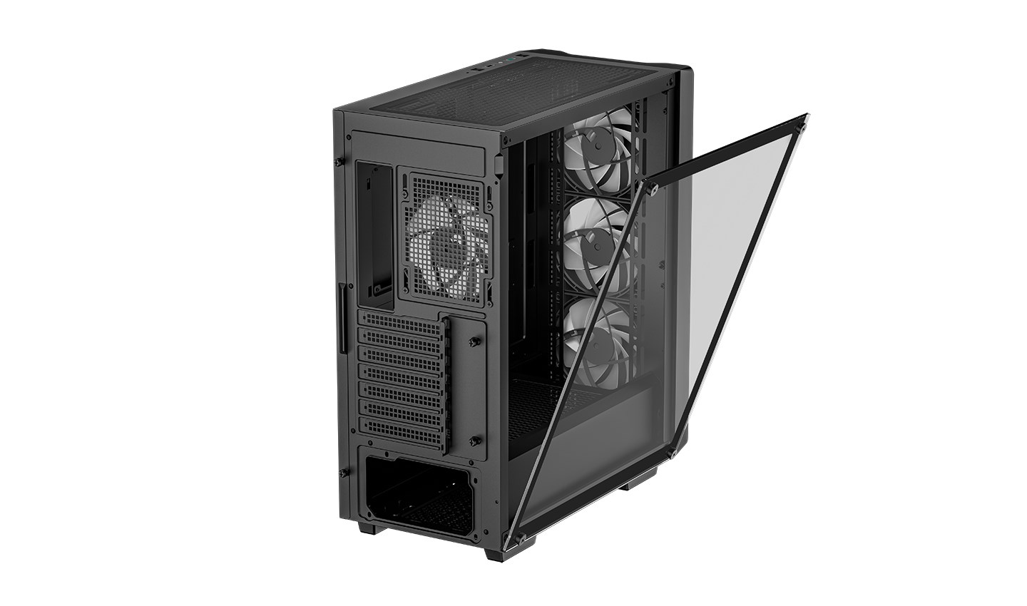 Kućište za računalo DEEPCOOL CC560 V2 Midi Tower (SPCC, ABS, staklo, ATX, micro ATX, Mini-ITX, crna)-9