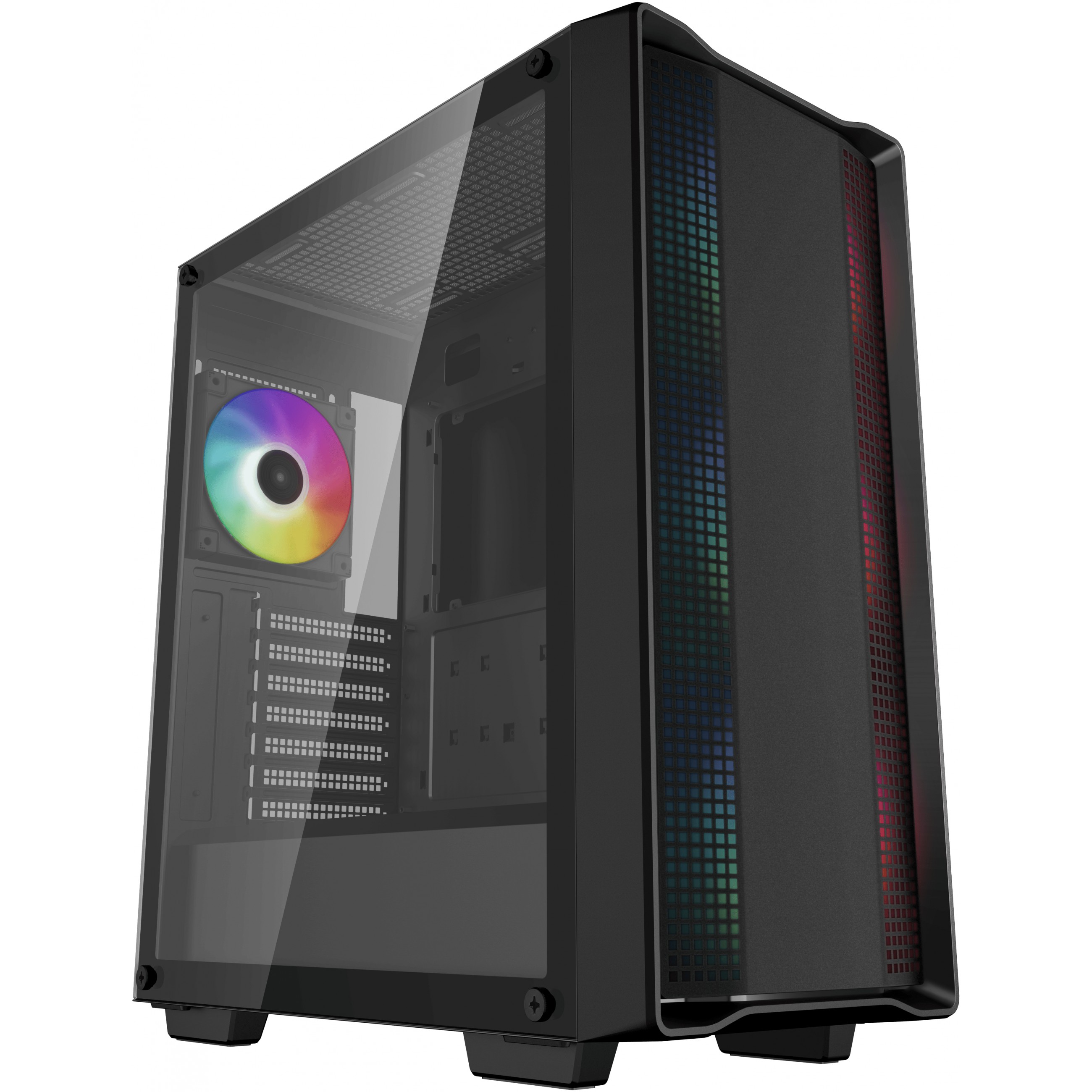 Kućište za računalo DEEPCOOL CC560 ARGB V2 (Midi Tower, crna, aRGB osvjetljenje, ATX, micro ATX, Mini-ITX)-0