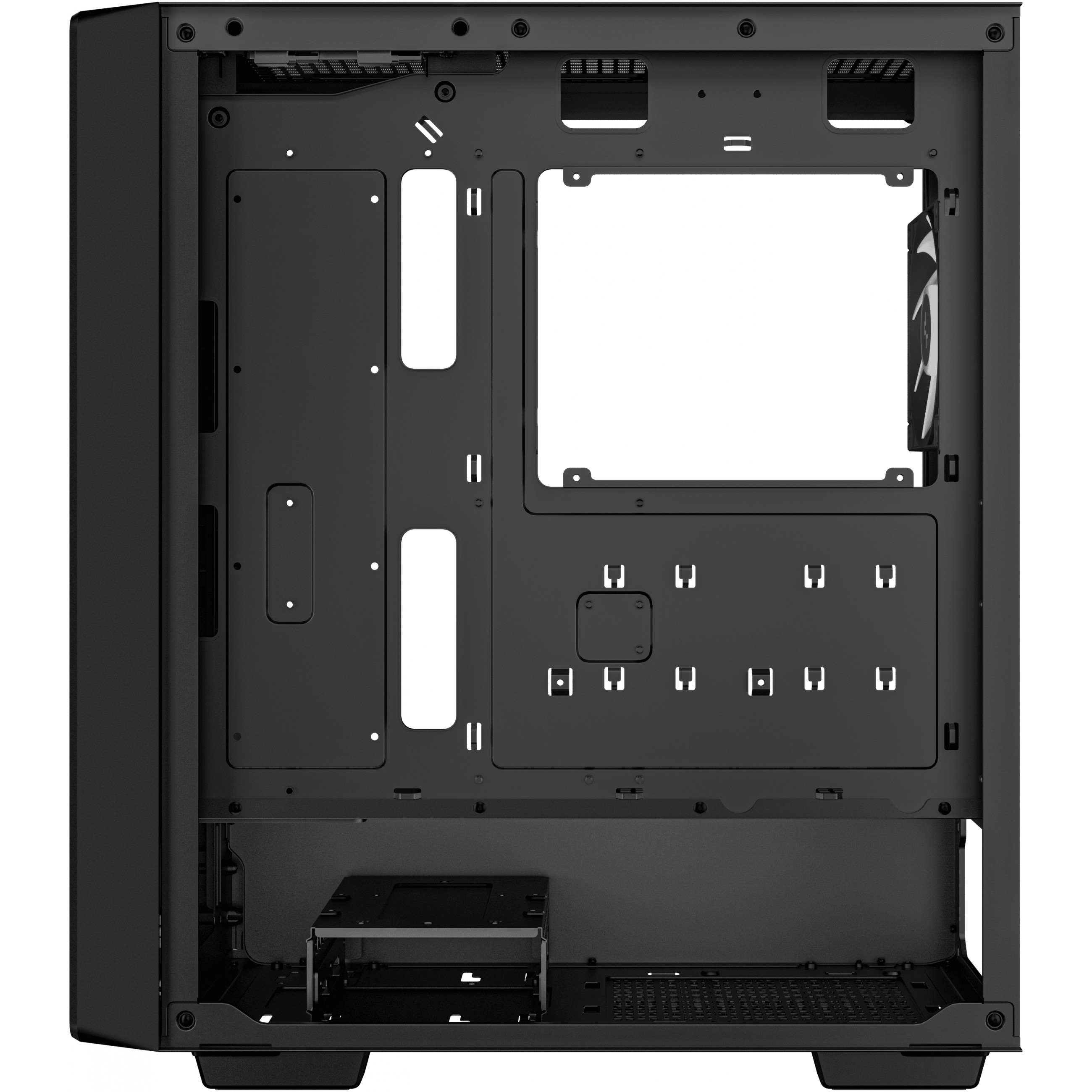 Kućište za računalo DEEPCOOL CC560 ARGB V2 (Midi Tower, crna, aRGB osvjetljenje, ATX, micro ATX, Mini-ITX)-8