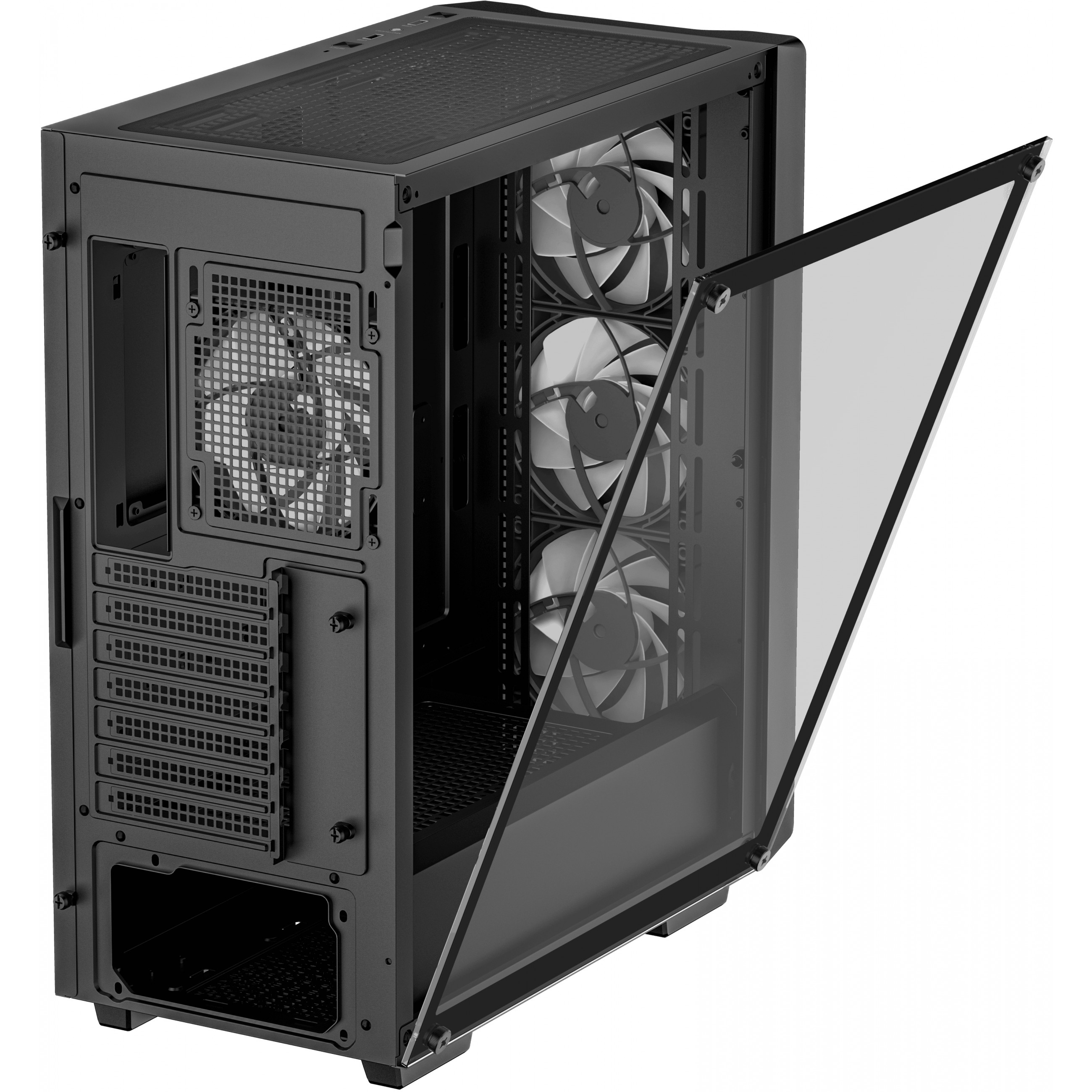 Kućište za računalo DEEPCOOL CC560 ARGB V2 (Midi Tower, crna, aRGB osvjetljenje, ATX, micro ATX, Mini-ITX)-9