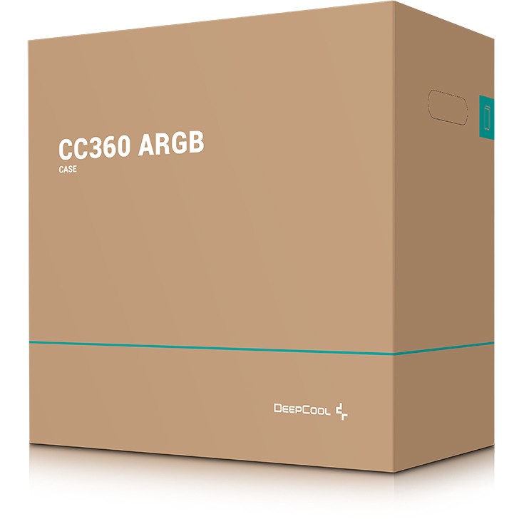 Kućište za računalo DEEPCOOL CC360 ARGB (Mini Tower, crna boja, ABS i čelik, prozirna staklena ploča)-6