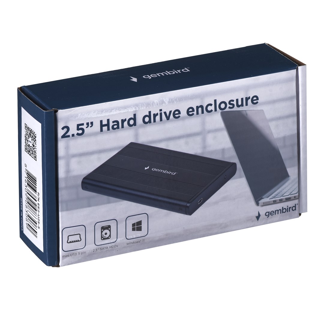 Kućište za disk GEMBIRD EE2-U2S-5 (HDD, 2.5" crno)-5