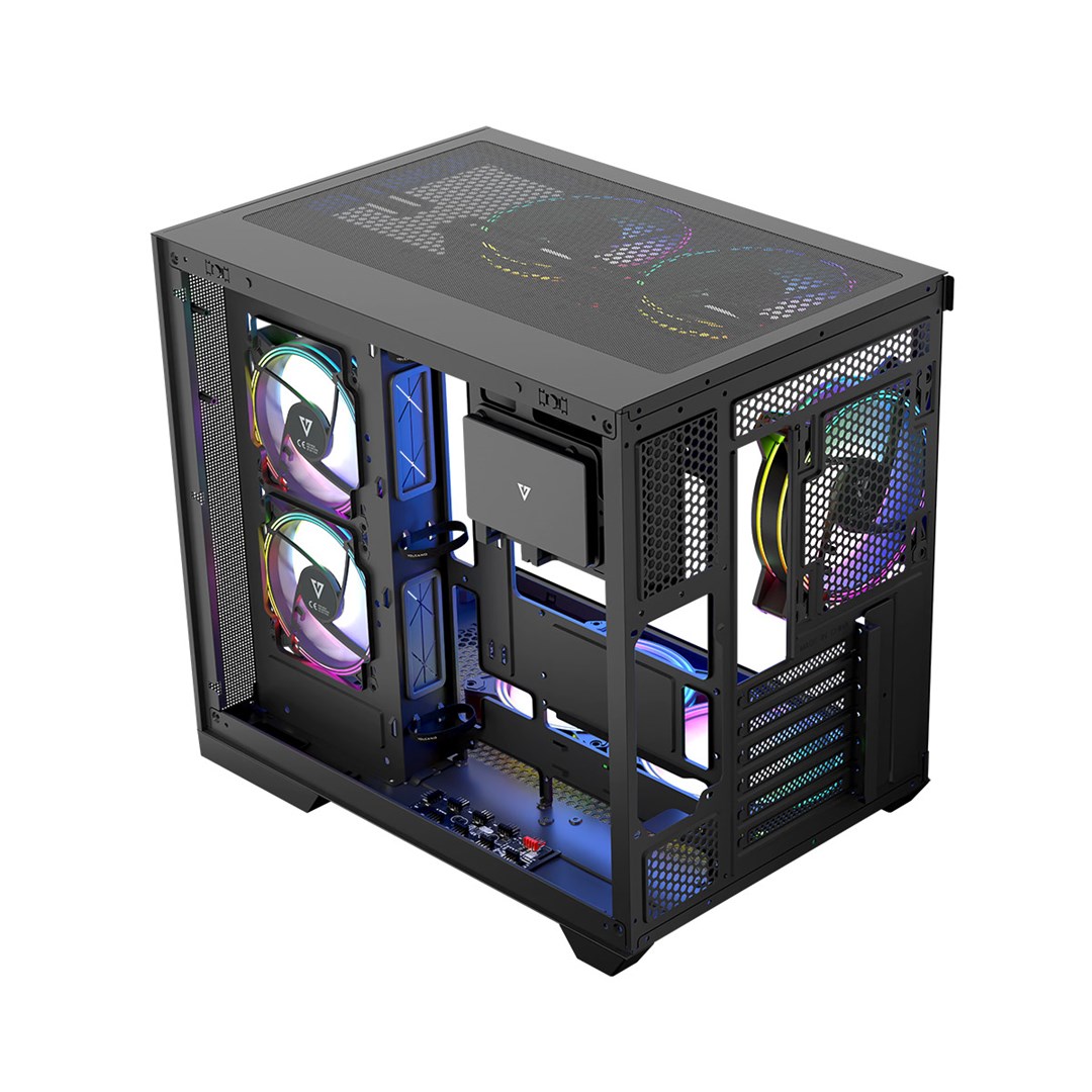 Kućište za računalo MODECOM Volcano Panorama APEX ARGB 7F MIDI (ARGB osvjetljenje, midi tower)-16