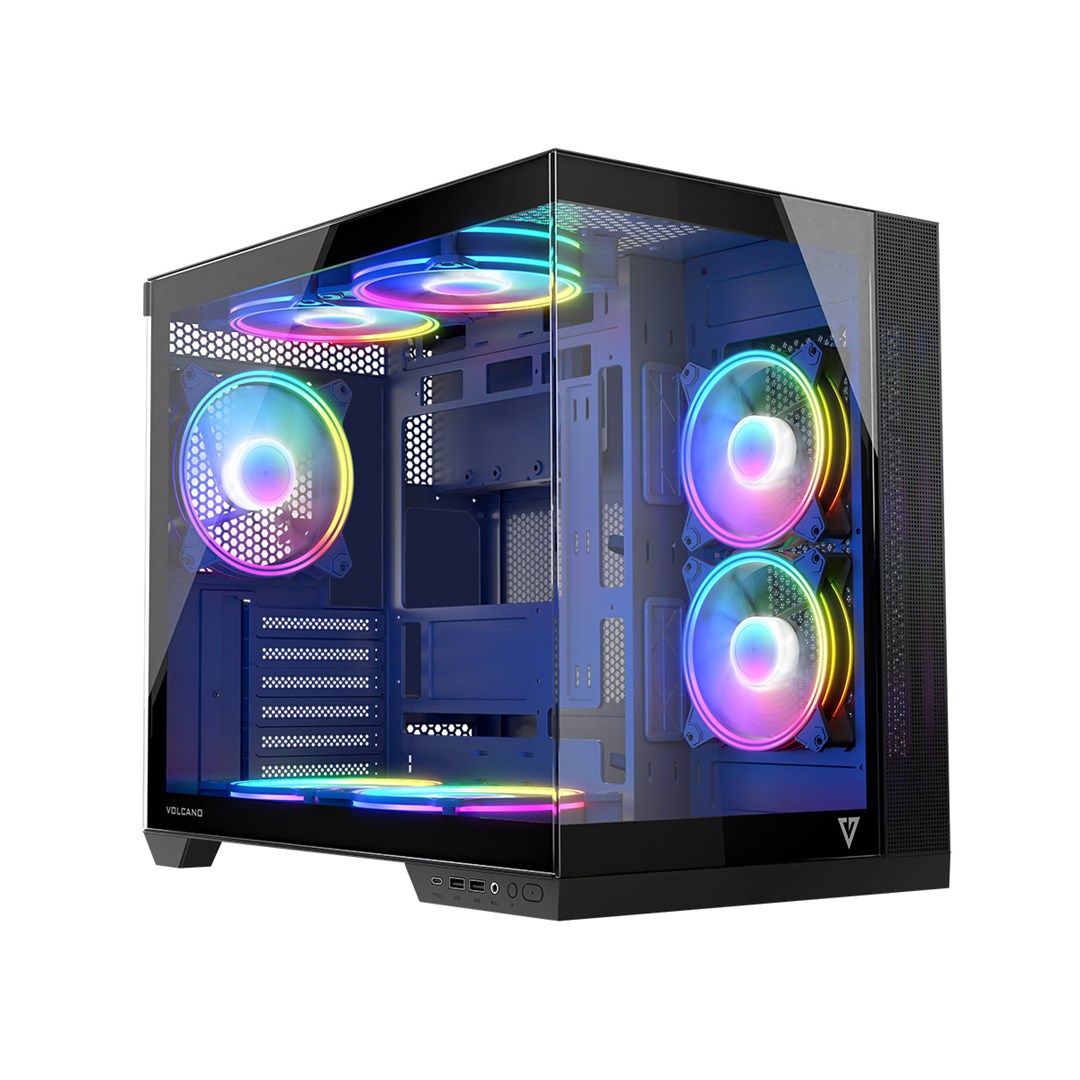 Kućište za računalo MODECOM Volcano Panorama APEX ARGB 7F MIDI (ARGB osvjetljenje, midi tower)-8