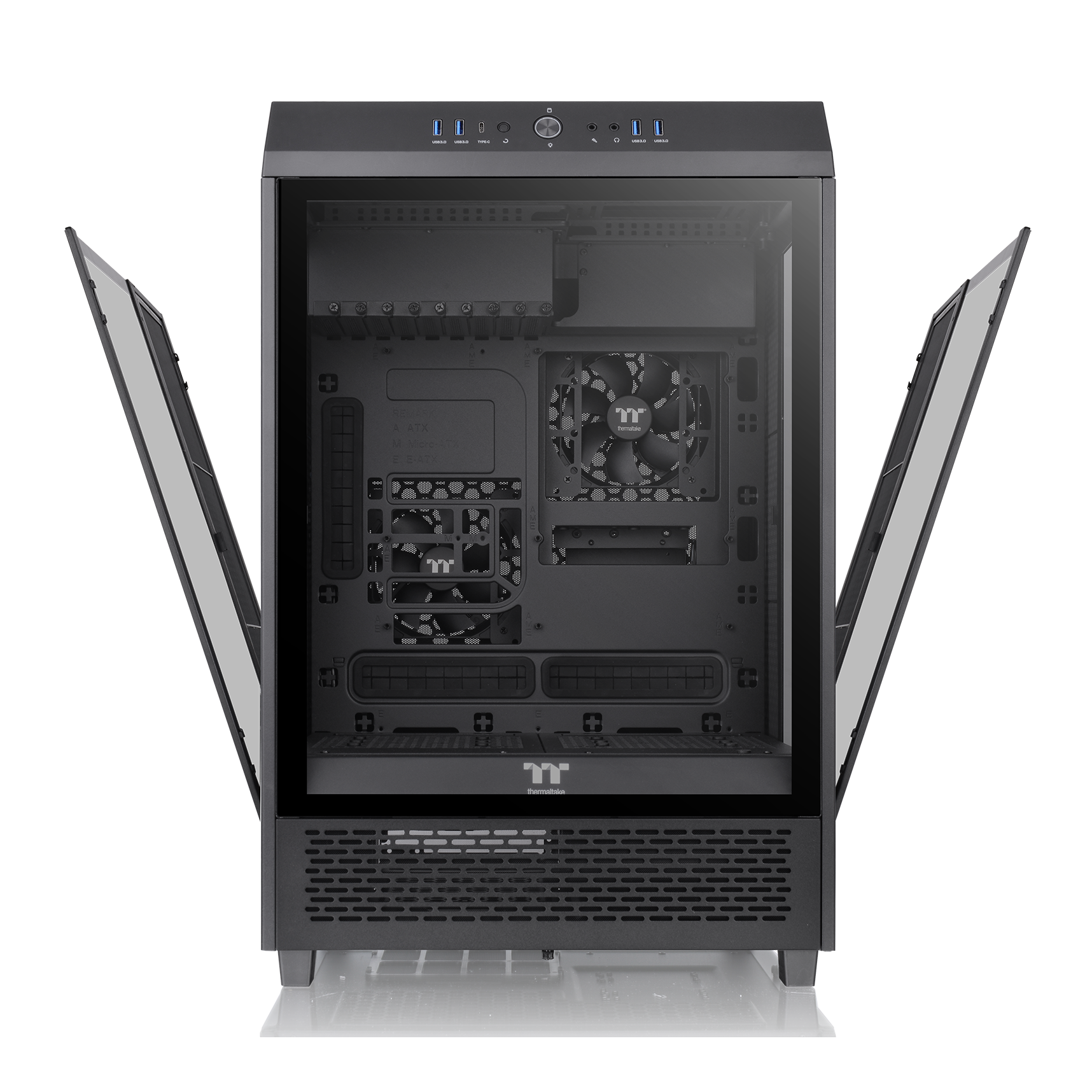 Kućište za računalo Thermaltake The Tower 500 (Midi Tower crno)-18