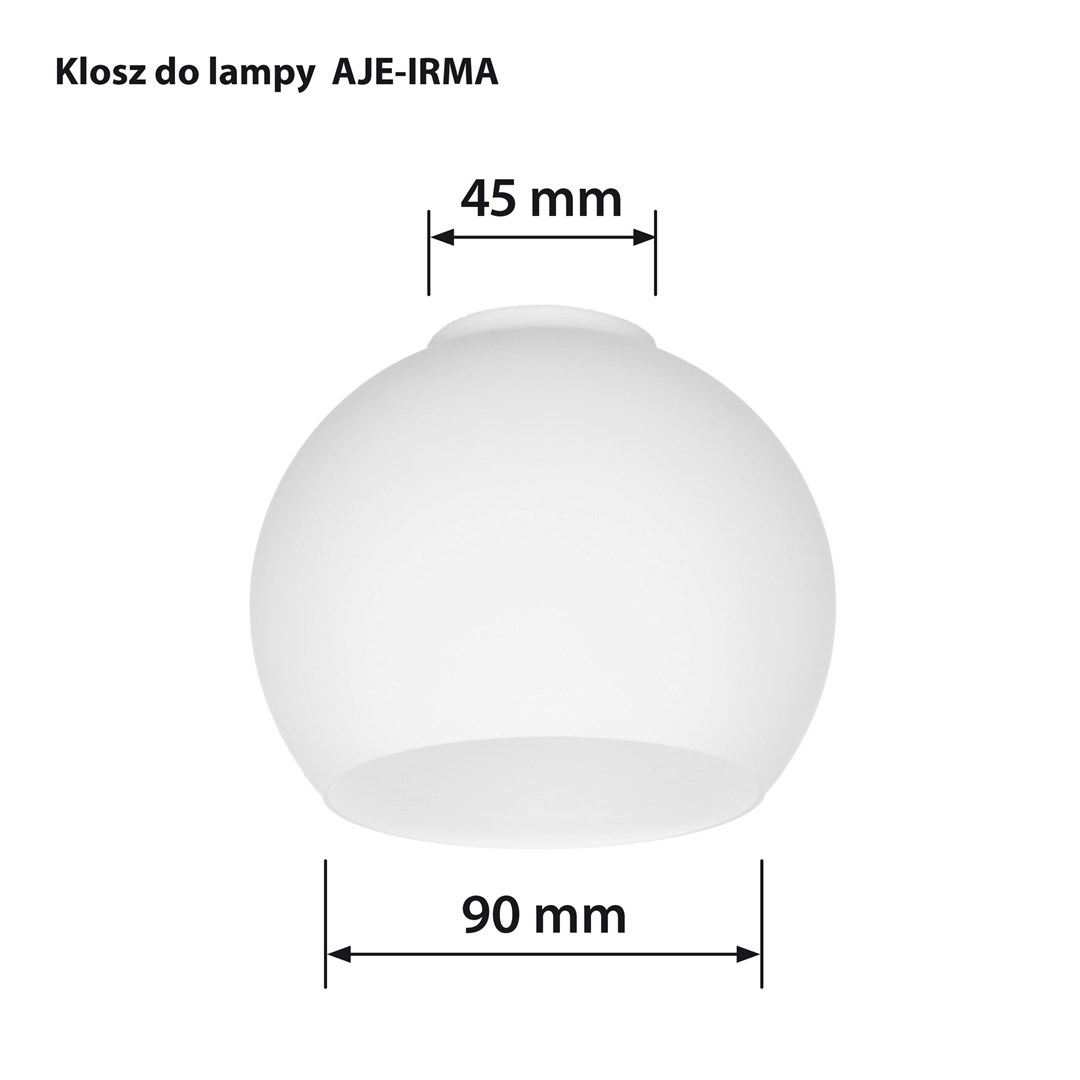 Sjenilo ACTIVEJET Irma (stakleno, bijelo, 13x10x9.5cm)-4