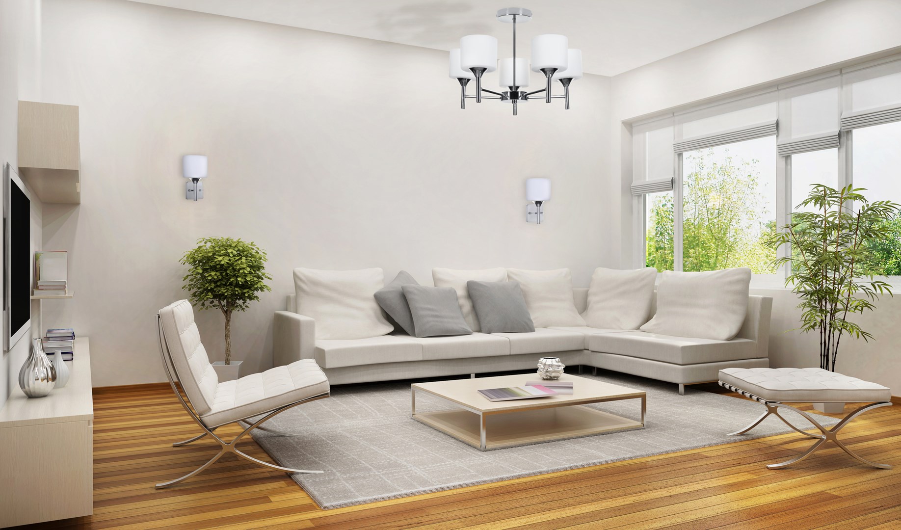 Luster ACTIVEJET Classic MIRA trostruki za dnevni boravak (3xE27, krom)-1