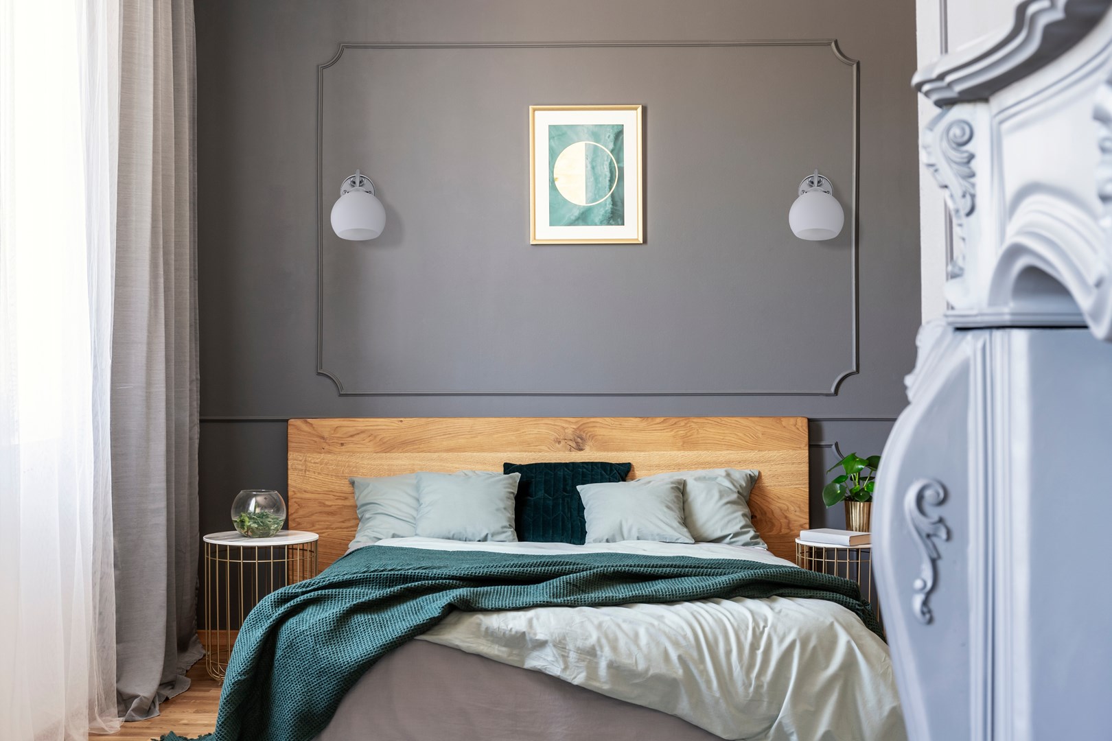 Zidna lampa ACTIVEJET Classic jednostruka (IRMA nikl E27 za dnevni boravak)-3