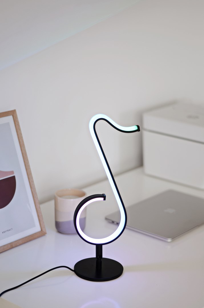 LED glazbena dekorativna lampa ACTIVEJET MELODY RGB (s daljinskim upravljačem i aplikacijom, Bluetooth, crna)-3