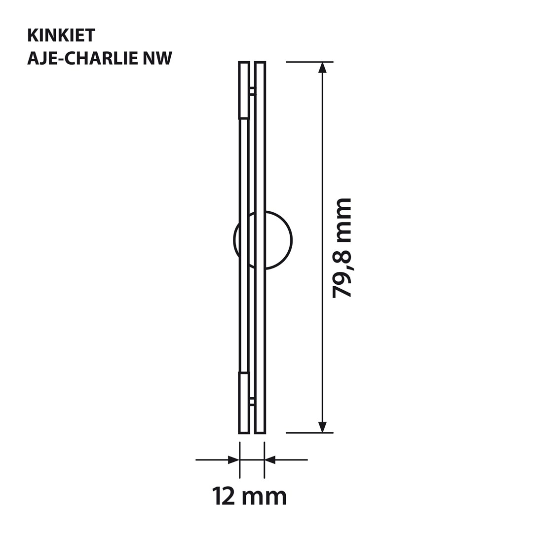 Zidna LED lampa ACTIVEJET AJE-CHARLIE NW (Prirodno bijela svjetlost, 1100 lm, 8 W, 196 LED žarulja, Crna)-5