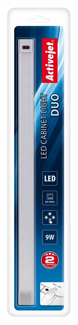 LED lampa za ormar ACTIVEJET AJE-DUO (9W, 160 LED žarulja, 3000-6000K, IP20, bijela)